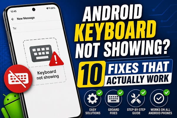 Android Keyboard Not Showing? 10 Fixes That Work Android Keyboard Not Showing? 10 Fixes That Work