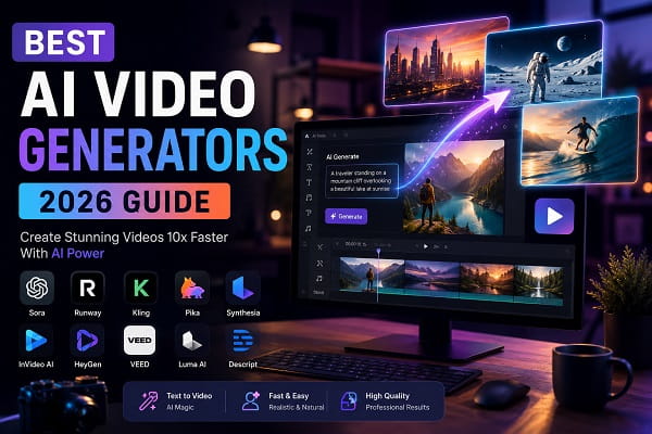 Best AI Video Generators in 2026 (Free & Paid) Best AI Video Generators in 2026 (Free & Paid)