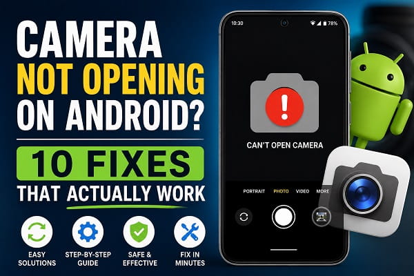 Camera Not Opening on Android? 10 Fixes That Actually Work Camera Not Opening on Android? 10 Fixes That Actually Work
