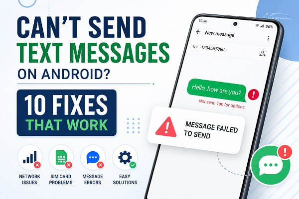 Can’t Send Text Messages on Android? 10 Fixes That Work Can't Send Text Messages on Android? 10 Fixes That Work