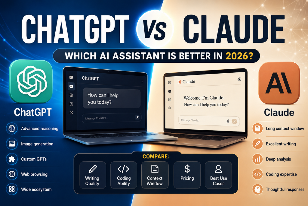 ChatGPT vs Claude: Which AI Assistant Is Better in 2026? ChatGPT vs Claude: Which AI Assistant Is Better in 2026?