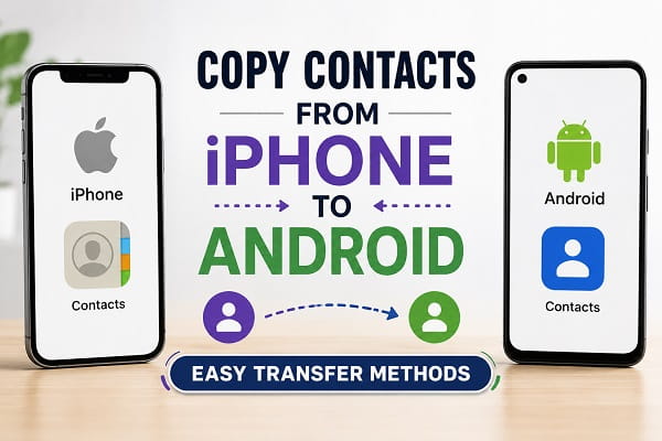 Copy Contacts From iPhone to Android: Easy Transfer Methods Copy Contacts From iPhone to Android: Easy Transfer Methods
