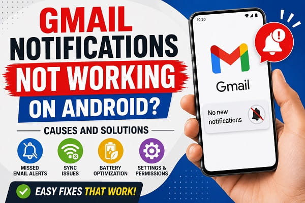 Gmail Notifications Not Working on Android? Causes and Solutions Gmail Notifications Not Working on Android? Causes and Solutions