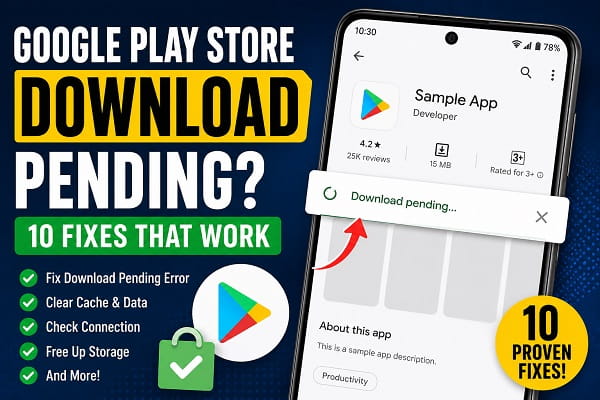 Google Play Store Download Pending? 10 Fixes That Work Google Play Store Download Pending? 10 Fixes That Work