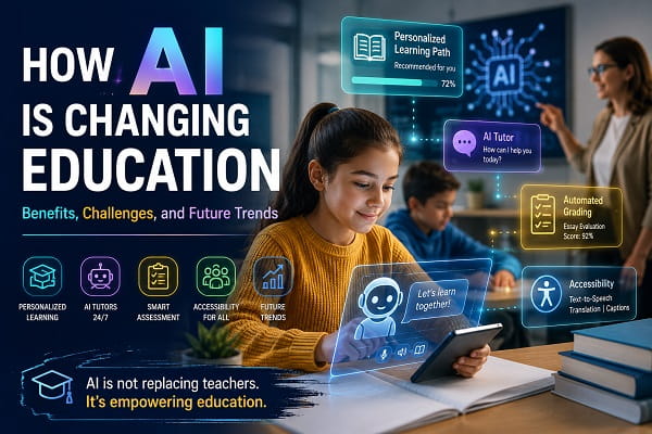 How AI Is Changing Education: Benefits, Challenges & Future Trends How AI Is Changing Education: Benefits, Challenges & Future Trends