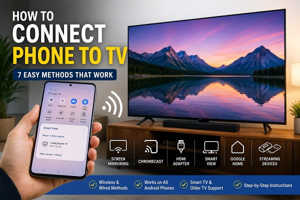 How to Connect Phone to TV: Wireless, HDMI, Chromecast & More How to Connect Phone to TV