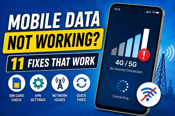 Mobile Data Not Working on Android? 11 Fixes That Actually Work Mobile Data Not Working on Android? 11 Fixes That Actually Work