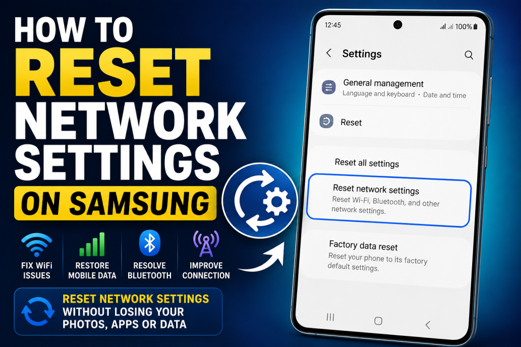 How to Reset Network Settings on Samsung (Easy Fix) How to Reset Network Settings on Samsung (Easy Fix)