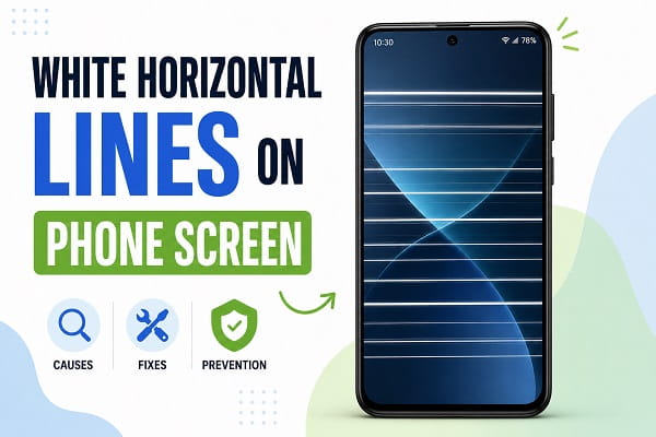 White Horizontal Lines on Phone Screen? Causes, Fixes, and When to Worry White Horizontal Lines on Phone Screen