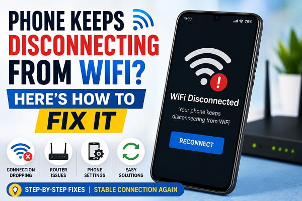 Phone Keeps Disconnecting From WiFi? Here’s How to Fix It Phone Keeps Disconnecting From WiFi? Here's How to Fix It
