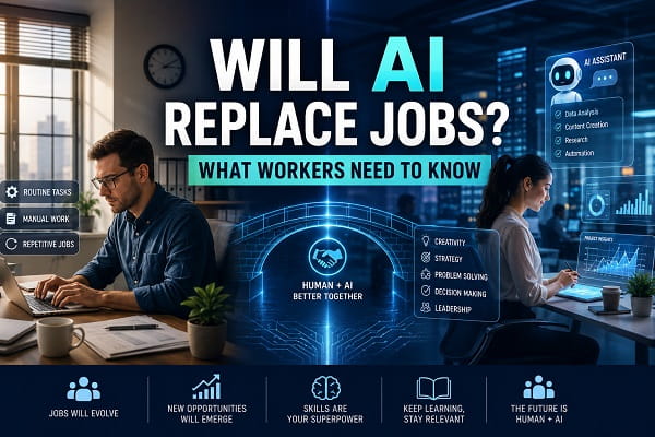 Will AI Replace Jobs? What Workers Need to Know in 2026 Will AI Replace Jobs? What Workers Need to Know in 2026