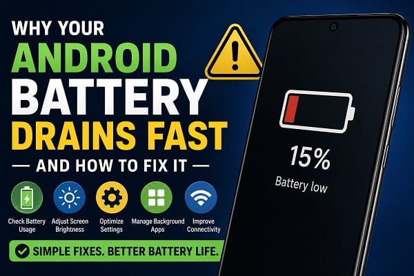 Why Your Android Battery Drains Fast and How to Fix It Why Your Android Battery Drains Fast and How to Fix It