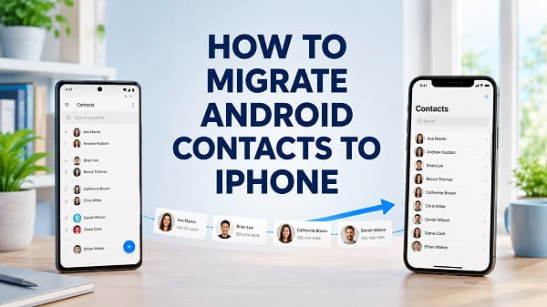 How to Migrate Android Contacts to iPhone how to migrate Android contacts to iPhone