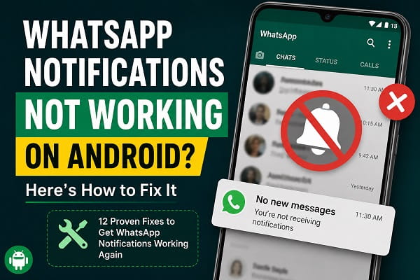 WhatsApp Notifications Not Working on Android? 12 Easy Fixes WhatsApp notifications not working on Android