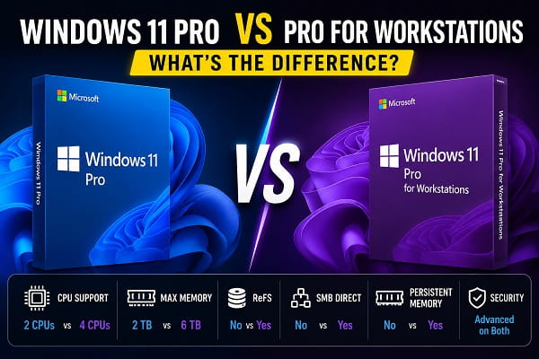 Windows 11 Pro vs Pro for Workstations: What’s the Difference? Windows 11 Pro vs Pro for Workstations: What's the Difference?