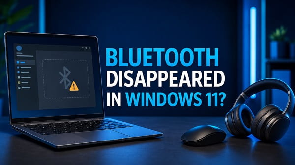 Bluetooth Disappeared in Windows 11? Fix It Bluetooth disappeared in Windows 11 with missing toggle and adapter
