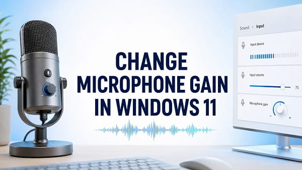 How to Change Gain in Windows 11 (Microphone Guide) How to change microphone gain in Windows 11 sound settings