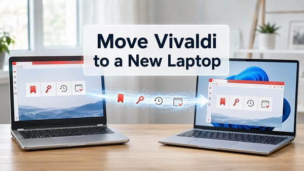 How to Move Vivaldi to a New Laptop on Windows 11 Moving Vivaldi browser data to a new Windows 11 laptop