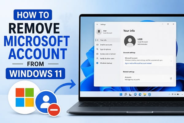 How to Remove a Microsoft Account from Windows 11 How to Remove a Microsoft Account from Windows 11