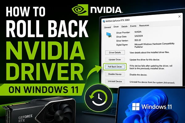 How to Roll Back NVIDIA Driver on Windows 11 How to Roll Back NVIDIA Driver on Windows 11