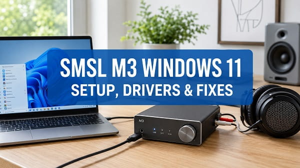 SMSL M3 Windows 11: Setup, Drivers and Fixes SMSL M3 Windows 11 setup and driver fixes