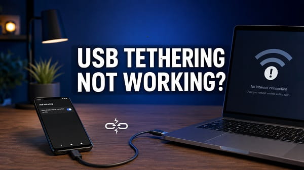 USB Tethering Not Working on Android? How to Fix It USB tethering not working on Android phone connected to a laptop