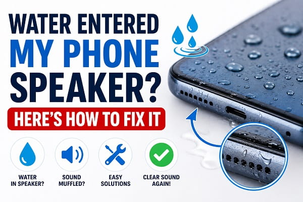 Water Entered My Phone Speaker? Here’s How to Fix It Water Entered My Phone Speaker? Here's How to Fix It