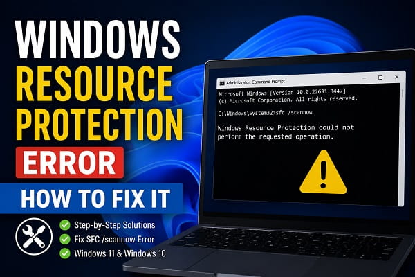 Windows Resource Protection Error: How to Fix It Windows Resource Protection Error: How to Fix It