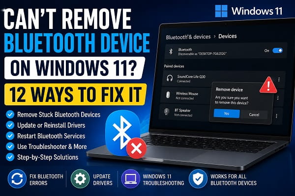 Can’t Remove Bluetooth Device on Windows 11? 10 Ways to Fix It Fixing a Bluetooth device that won't remove in Windows 11