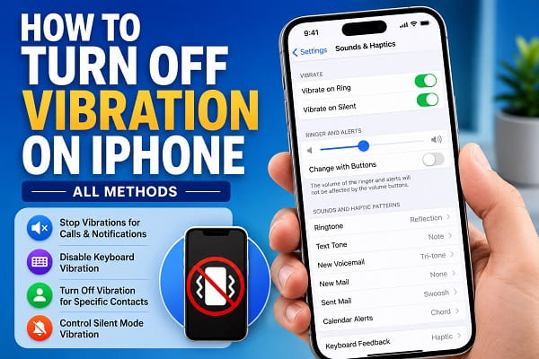 How to Turn Off Vibration on iPhone (All Methods) How to Turn Off Vibration on iPhone (All Methods)