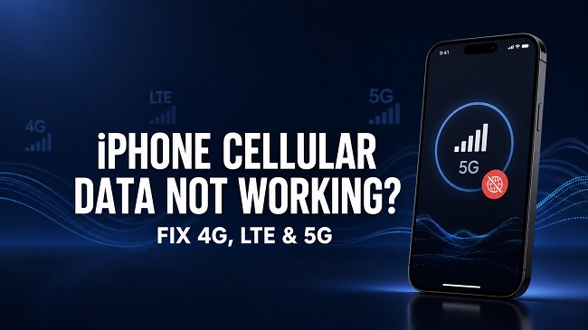 Fix: iPhone Not Connecting to the Internet on Cellular Data iPhone cellular data not working despite showing 5G signal