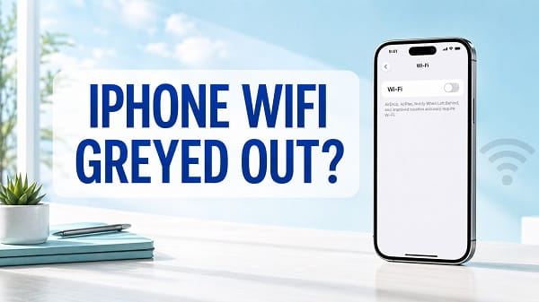 iPhone WiFi Greyed Out? How to Fix It iPhone WiFi greyed out in the Settings app