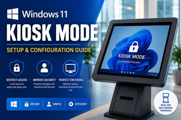 Windows 11 Kiosk Mode: How to Set Up and Use It Windows 11 Kiosk Mode setup showing Assigned Access configuration on a Windows 11 PC