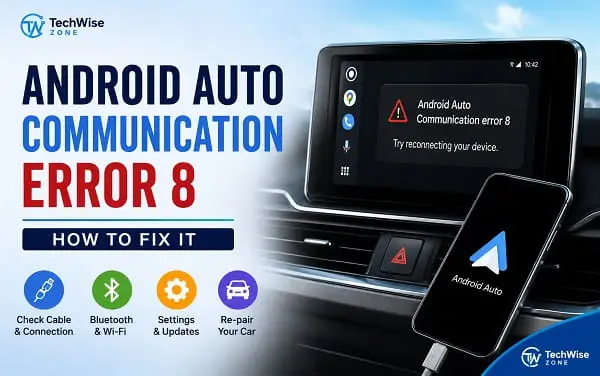 How to Fix Android Auto Communication Error 8 Android Auto Communication Error 8: How to Fix It