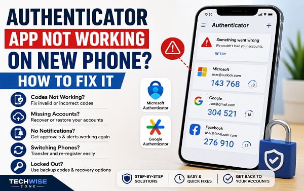 Authenticator App Not Working on New Phone? How to Fix It Authenticator App Not Working on New Phone? How to Fix It