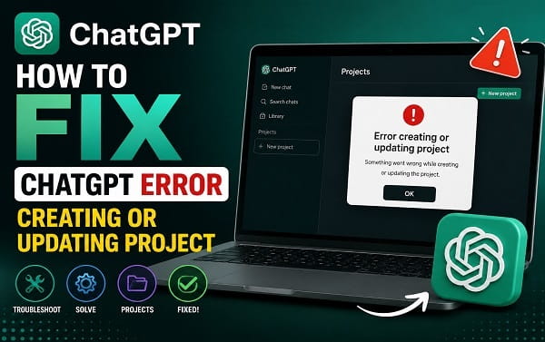 How to Fix ChatGPT Error Creating or Updating Project