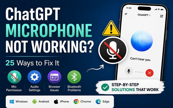 ChatGPT Microphone Not Working? 25 Ways to Fix It ChatGPT Microphone Not Working? 25 Ways to Fix It