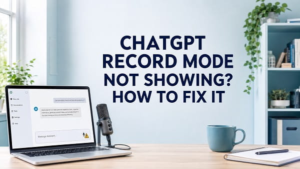 ChatGPT Record Mode Not Showing? How to Fix It ChatGPT Record mode not showing in the Mac desktop app