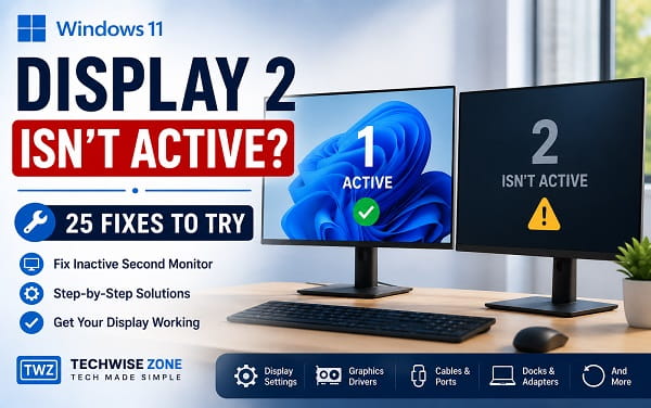 How to Fix Display 2 Isn’t Active in Windows 11 How to Fix Display 2 Isn't Active in Windows 11