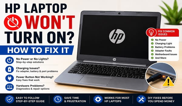 HP Laptop Won’t Turn On? How to Fix It HP Laptop Won’t Turn On? How to Fix It