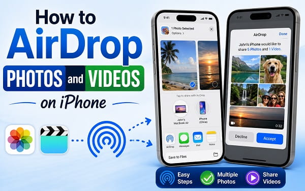 How to AirDrop Photos and Videos on iPhone