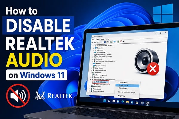 How to Disable Realtek Audio on Windows 11 How to Disable Realtek Audio on Windows 11