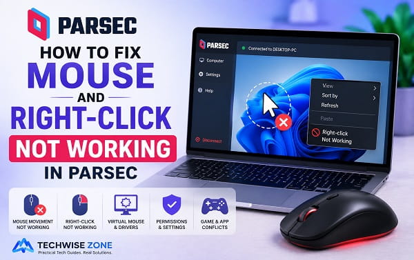 How to Fix Mouse and Right-Click Not Working in Parsec Parsec mouse and right-click not working troubleshooting guide