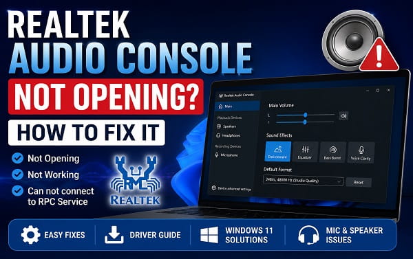 Realtek Audio Console Not Opening?