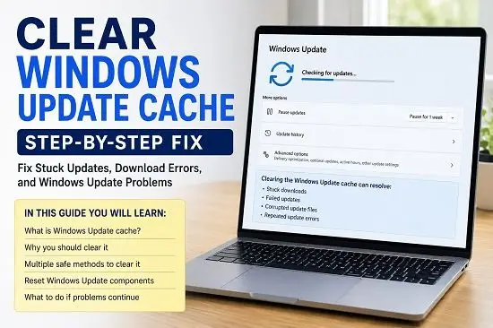 How to Clear Windows Update Cache and Fix Update Problems Windows Update cache being cleared in Windows 11