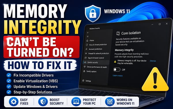 Memory Integrity Can't Be Turned On?