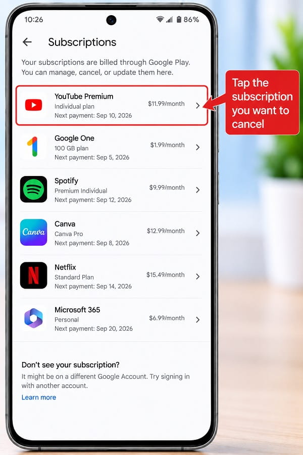 How to Cancel a Subscription on Google Play