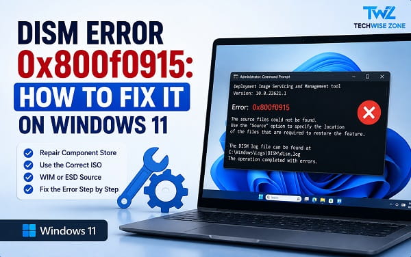 DISM Error 0x800f0915: How to Fix It on Windows 11
