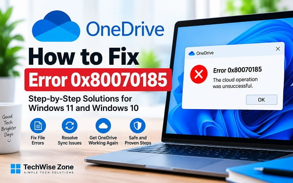 How to Fix OneDrive Error 0x80070185 How to Fix OneDrive Error 0x80070194